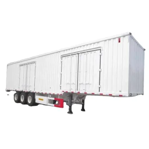 Box Semi Trailer 3 Axles Dry Van Enclosed Box Trailer Cargo Truck Trailer