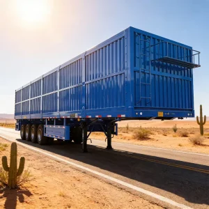 Box Semi trailer Fully Enclosed Transport Can Protect Goods From Sun and Rain Cargo Trailer