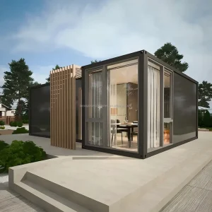 Boxspace Detachable Stackable Container House with Galvanized Steel Frame Modular Prefab Industrial Design Customizable Layout