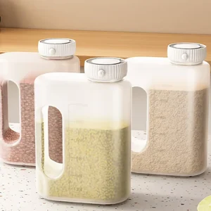 Bulk Portable Plastic Airtight Storage Jar Large Household Container for Snacks and Coffee With Timer Function