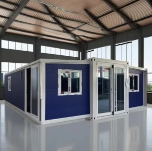 Butterfly Container House Modern Prefab Villa Kits Double Wing Expandable Home with Terrace Insulated Living Pod Modular