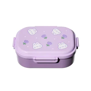 C403 New Seal Leak-Proof Microwavable Food Container Outdoor Student Cartoon Lunch Box Children’s Plastic Bento Box
