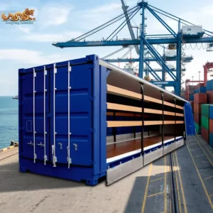 CCS CSC Certified Side Opening 45ft PVC Curtain Side 45 Feet High Cube Eruo Pallet Wide Shipping Container in Tianjin Shanghai