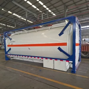 CCS Certified 20ft ISO Fuel Storage Tank Container 26 CBM Stainless Steel Rectangular