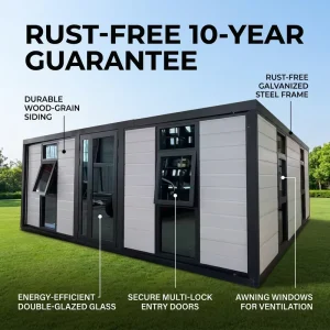 CE Approved Cost Effective EPS Panel Modern Design Movable Modular Building Expandable Container House for Europe Holiday Resort