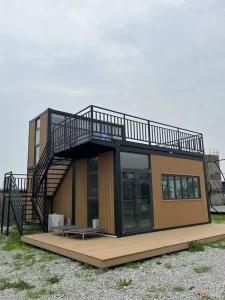CE Certified Customizable Low cost Easy to assemble Outdoor Container House Double layer Mobile House