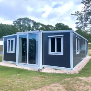 CE Certified Double Wing Expandable Container House Modular Prefab Villa Waterproof Insulated for Glamping Resort Hotel