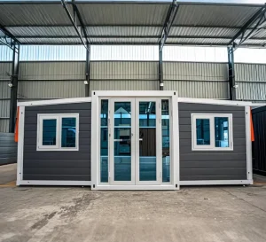 CE Certified Double Wings Expandable Steel Container House Modern Prefab Villa PU Insulated Fold Mobile Cabin Apartment Hotel