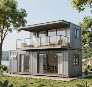 CE Certified Folding Container Hotel Style Expandable Prefab Home Pre installed Kitchen Bathroom Midcentury Modern Design