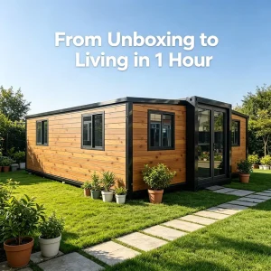 CE Certified High Performance Expandable Container House with Full Kitchen for Europe Standard Living and Airbnb Rental