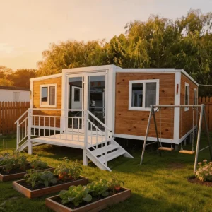 CE Certified Luxury Modern Prefabricated Container House 20ft Modular Home for Backyard House ADU Expandable Container House