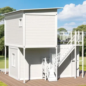 CE Custom Design 2 story Easy to Assemble Steel Living Container Houses for Office Bedroom Movable Decorated for Household Use