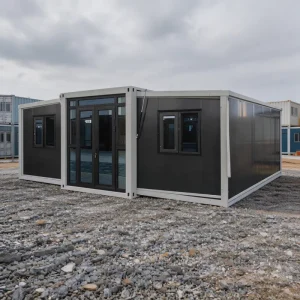 CE ISO Double Wing Folding Home Customized Expandable Container House Prefab Modular Quick Installation Waterproof Sturdy Home
