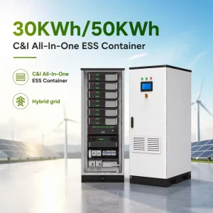 C&I All In One ESS Container (30KW 50KWh) Battery PCS MPPT Generator Port Energy Storage System