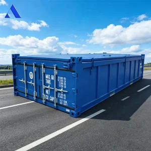 CSC Certified 20ft 20 Feet Length Open Top Half Height Steel Cover Shipping Containers