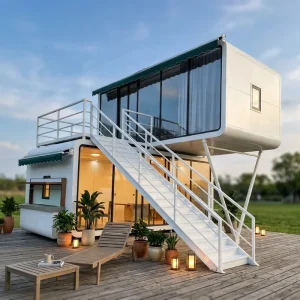 Cabin Smart Durable Custom Design for Mobile Site Office Commercial Use Insulated Weatherproof Fireproof Container Home