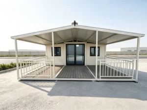 Camp Exclusive Charcoal 2 Story Foldable Prefab Villa. High Insulation & Snow Load Ideal for Ski Resorts. OEM