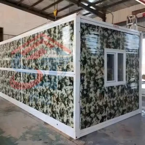 Camping Ready X-Type Foldable Container House Prefab Outdoor Cabin for Office Building Living Room Campsite Staff Accommodation