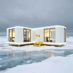 Capsule House Aluminium Prefabricate Pod Modular Prefab Apple Cabin Anti Ice Snow Low E Insulated Glass