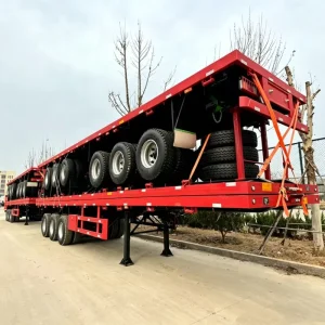 Cargo Transport 3 Axle Stake Semi Trailer Side Wall Fence Semi Trailer for Bulk Goods Transport