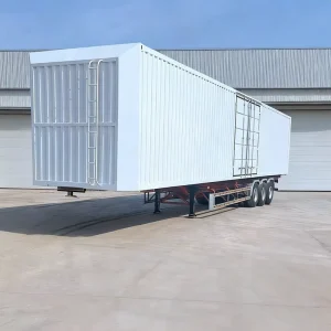 Cargo Transport Dry Van Type Box Semi Trailer 60 Tons 40ft 53ft Cargo Van Truck Box Trailer for Sale