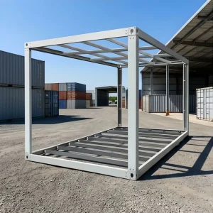 Casas Prefabricadas 20ft Modular Steel Structure Portable Temporary Housing Office Building Container Frame