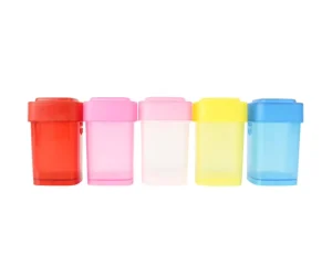 Child Proof Square Container PP Plastic with Custom Printing for Pharmaceutical Shipping