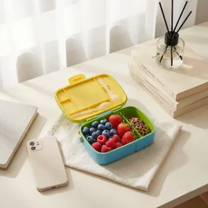 Children’s Animal Pattern Eco Friendly BPA Free Leakproof Reusable Divided Compartments Dishwasher Safe Portable School