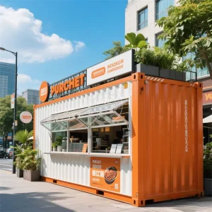 China 20ft 40ft Shipping Container Bar Restaurant Container Restaurant With Kitchen