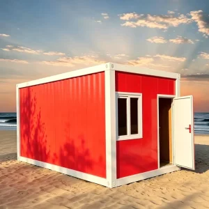 China Factory 20ft Flat Pack Container House Fast Assembly Galvanized Steel Insulated Sandwich Panel Outdoor Kitchen