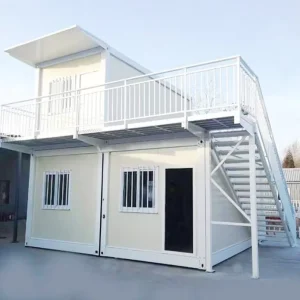 China Factory 20ft Prefab Modern House Flat Pack Container Home Outdoor Living Prefab House
