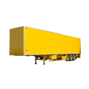 China Factory Durable Van Box Semitrailer with 3 Axles Enclosed Box for Dry Cargo Land Logistics Transportation