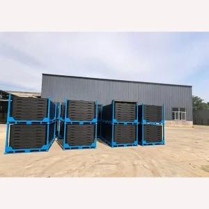 China Manufacturer Powder Coating Heavy Duty Stackable Steel Storage Pallet Stillage for Logistics Warehouse