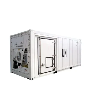 China Open Side Reefer Container Equip Double Voltage Cooling Unit