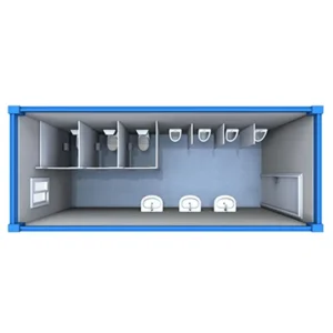 China Prefabricated Prefab Mobile Outdoor Portable Restroom WC Tiny Camping Public Container Toilets Bathroom Manufacturer
