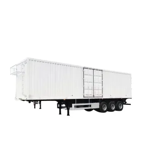 China Supplier Dry Van Box Trailer With Side Door