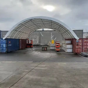 China Supplier PVC Fabric Dome Industrial Shipping Container Shelter Storage Canopy Tent