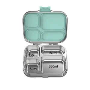 Classic Design BPA Free Bento Box Dishwasher Safe Stainless Steel Food Container for Kids Heatable