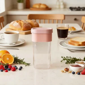 Classic Design Clear PP Square Airtight Silicone Lid Portable Kitchen Storage Container for Food Preservation