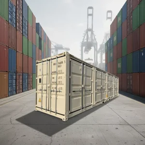 Classic Design Custom Color Industrial Storage Cabinet 40 Ft Side Open Door Shipping Container