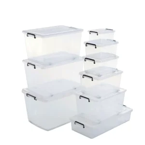 Clear Plastic Storage Boxes Bins Trade Assurance Transparent Multi Purpose Sundries Storage Rectangle Household Use