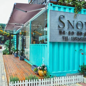 Coffee Shop Modular Shipping Container House 20ft 40ft Mobile Portable Prefab Kitchen for Restaurant Supermarket Cafe