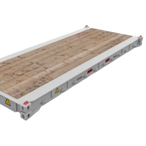 Collapsible 20ft Durable Corten Steel Flat Rack Container with Customizable Dimensions High Capacity