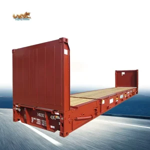 Collapsible Adjustable End 40ft Flat Rack Shipping Container