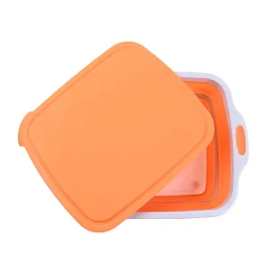 Collapsible Plastic Cutting Board with Anti Slip Lid Durable BBQ Prep Tubs Foldable Colander for Prep Work