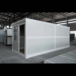 Collapsible Shipping Container 20ft Durable Steel Sandwich Panel Structure Quick Foldable Waterproof Breathable Weather
