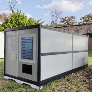 Collapsible Shipping Container 40ft Modular Design Galvanized Steel Sandwich Panel Waterproof Windproof Rotproof Easy Assembly