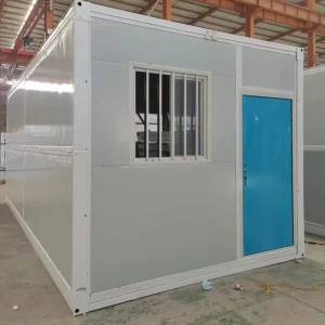 Collapsible Shipping Container Multifunctional Foldable Steel Frame Sandwich Panel Stackable Waterproof Breathable Logistics