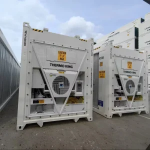 Combine Three Reefer Container Large Cold Storage Customised LOGO and Curtains 40HC Sea Shipping From Shanghai