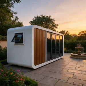 Commercial Hotel Container House Prefabricated Triangular Two Storey Capsule Tiny Apple Warehouse House